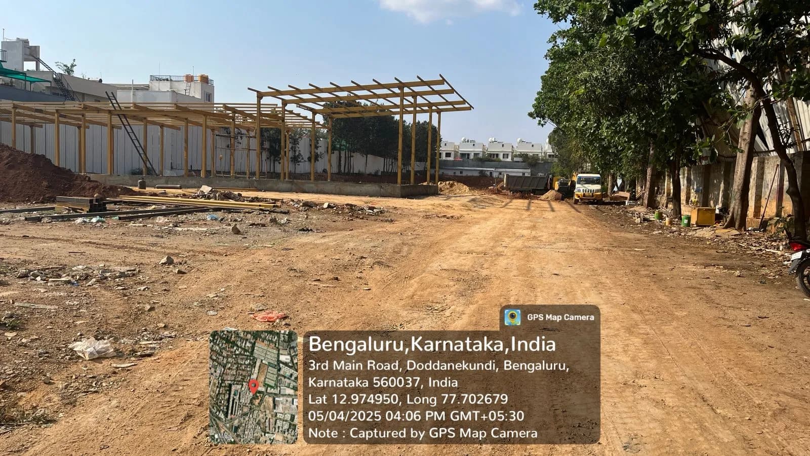 Grandus Sanctuary: Site photo filed with Karnataka RERA
