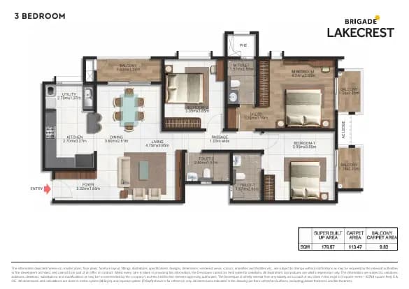 Brigade Lakecrest: Brochure, page 4 (filed with Karnataka RERA)