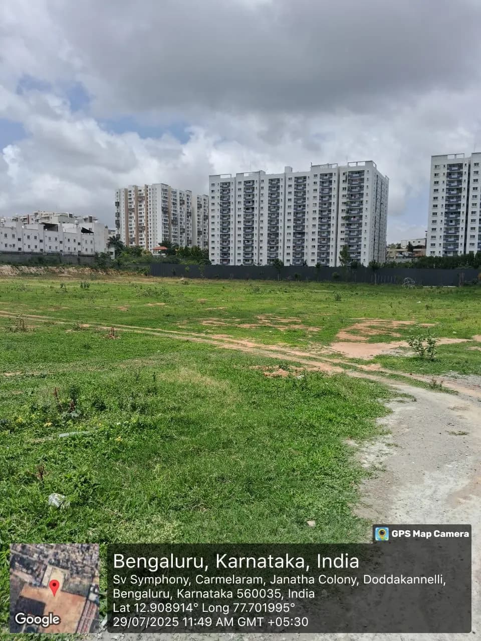 Mana Verdant Terraces: Site photo filed with Karnataka RERA