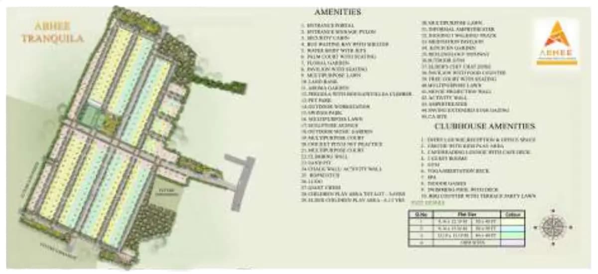 Abhee Tranquila: Brochure, page 6 (filed with Karnataka RERA)
