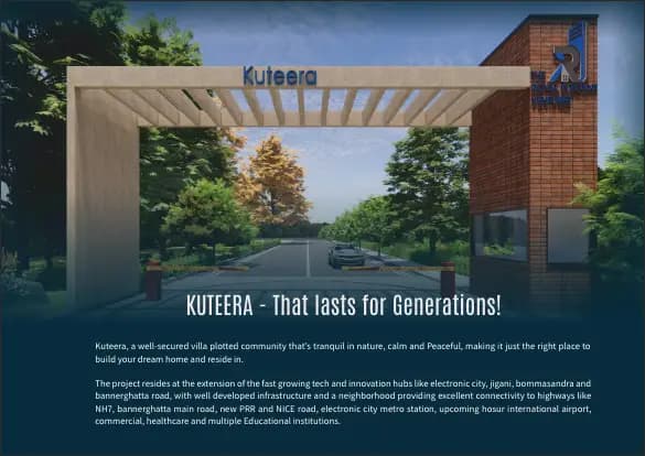 Kuteera: BROCHURE.pdf, page 2 (filed with Karnataka RERA)