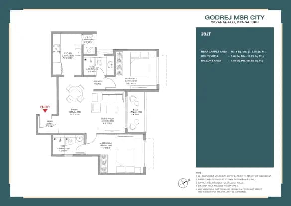 Barca II At Godrej MSR City: Brochure, page 6 (filed with Karnataka RERA)