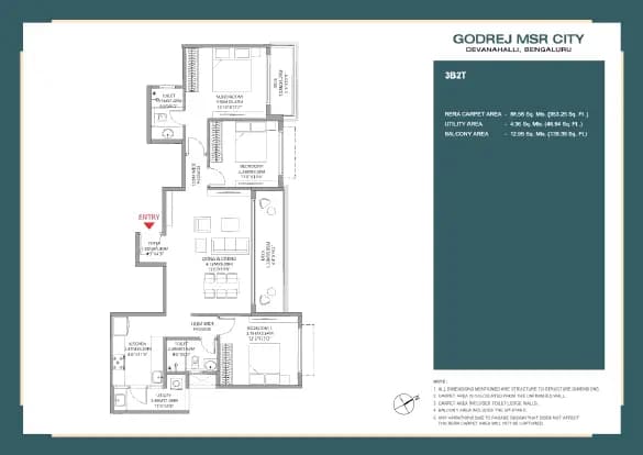 Barca II At Godrej MSR City: Brochure, page 7 (filed with Karnataka RERA)