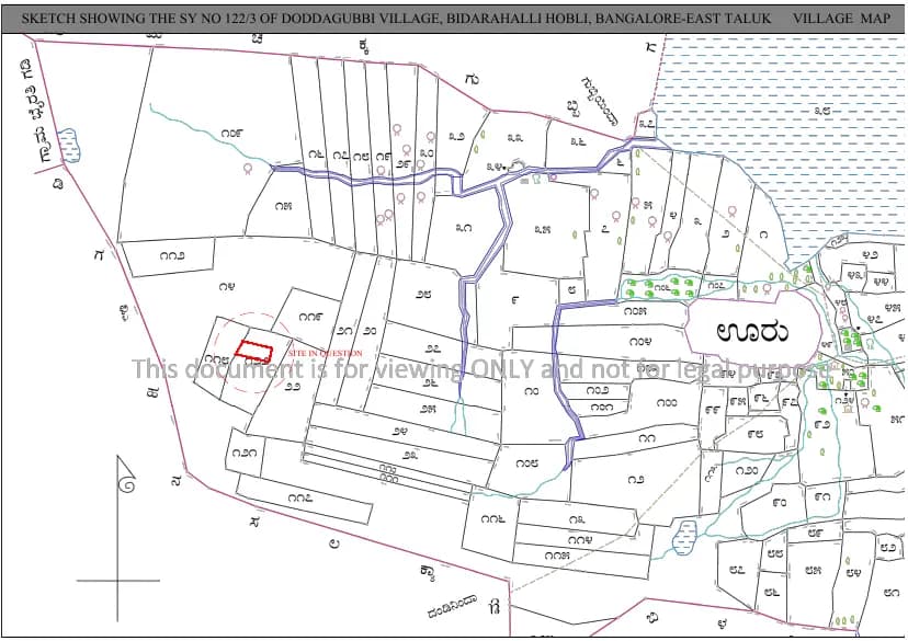 The Pearl Paradise: Village map Demarcation (filed with Karnataka RERA)