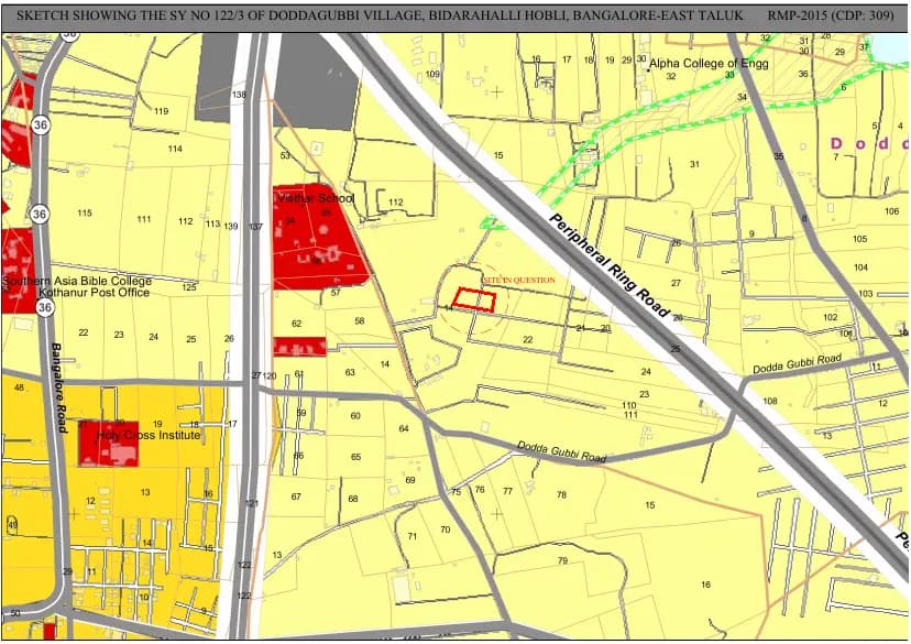 The Pearl Paradise: CDP Plan Demarcation (filed with Karnataka RERA)