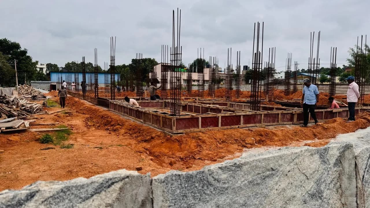 The Pearl Paradise: Site photo filed with Karnataka RERA