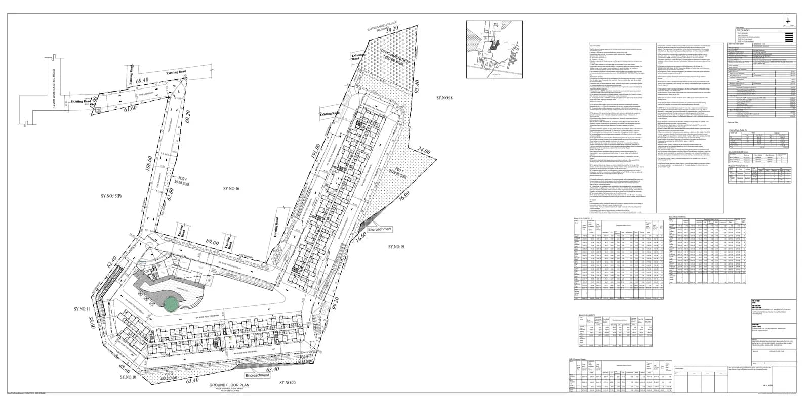Casagrand Estancia: Ground Floor Plan.pdf (filed with Karnataka RERA)