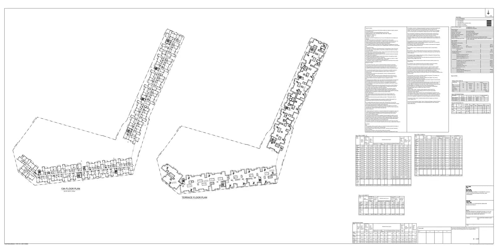 Casagrand Estancia: 13th & Terrace Floor Plan.pdf (filed with Karnataka RERA)
