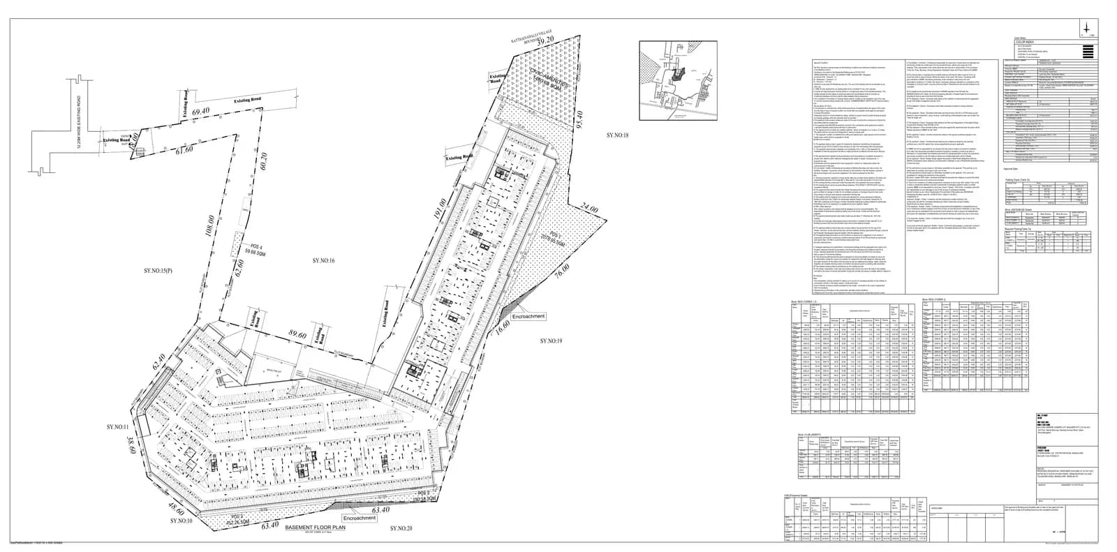 Casagrand Estancia: Basement Floor Plan.pdf (filed with Karnataka RERA)