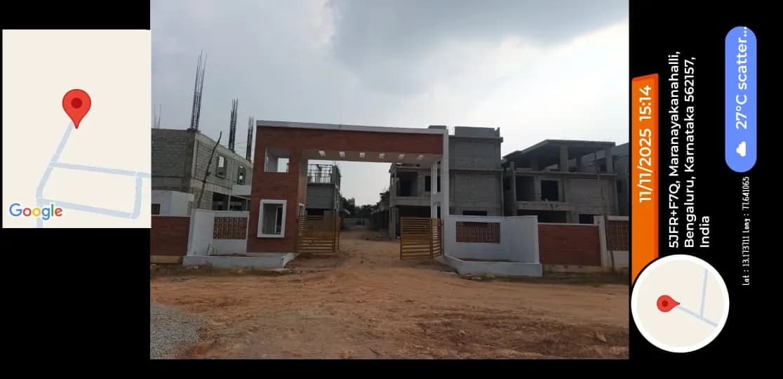 Ramya Water Front: Site photo filed with Karnataka RERA