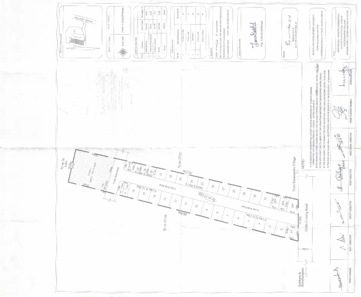 Abh Samrddhi: Approved Layout Plan/Demarcation Plan (filed with Karnataka RERA)
