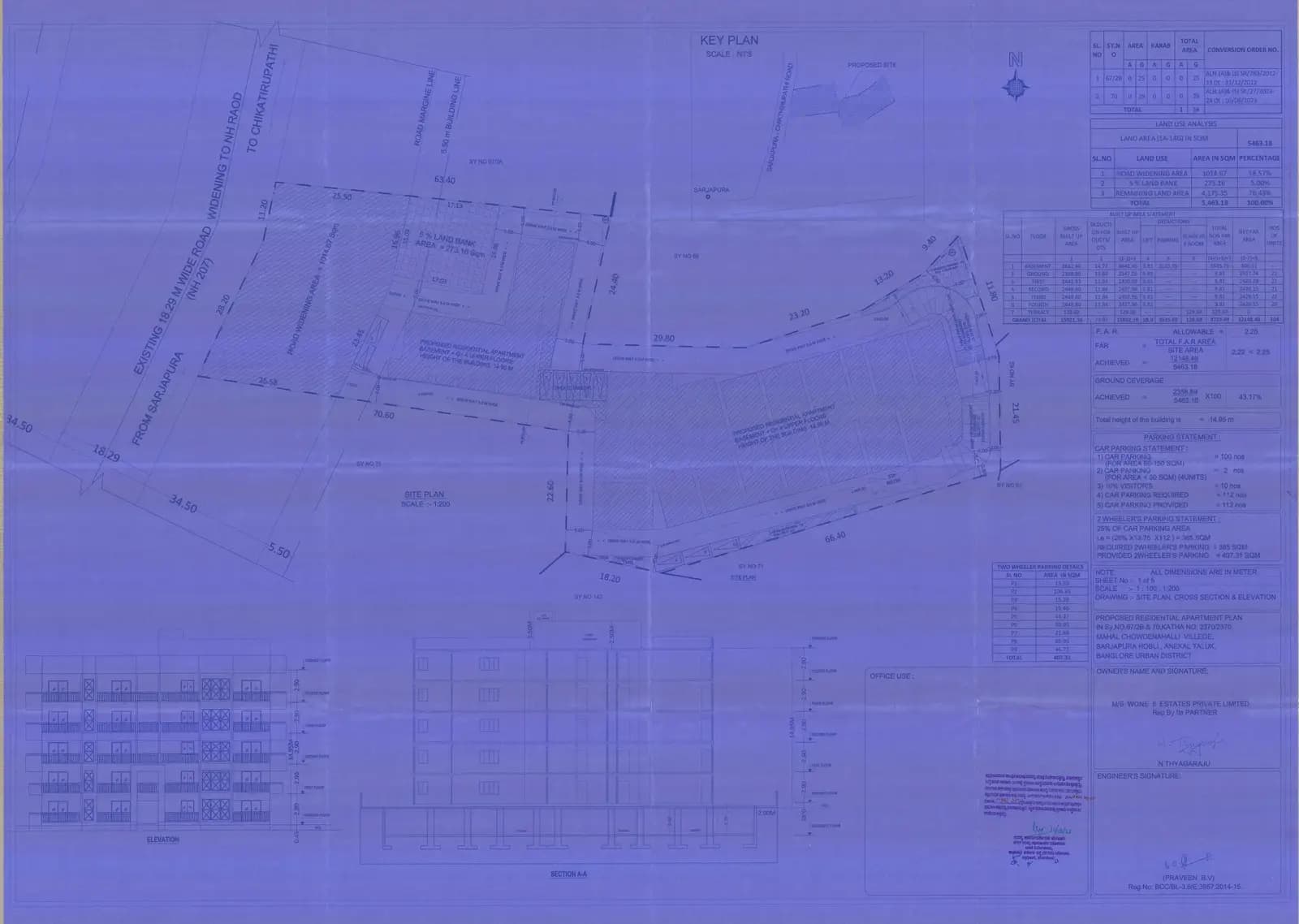 Royal Nest: Approved Building Plan (filed with Karnataka RERA)