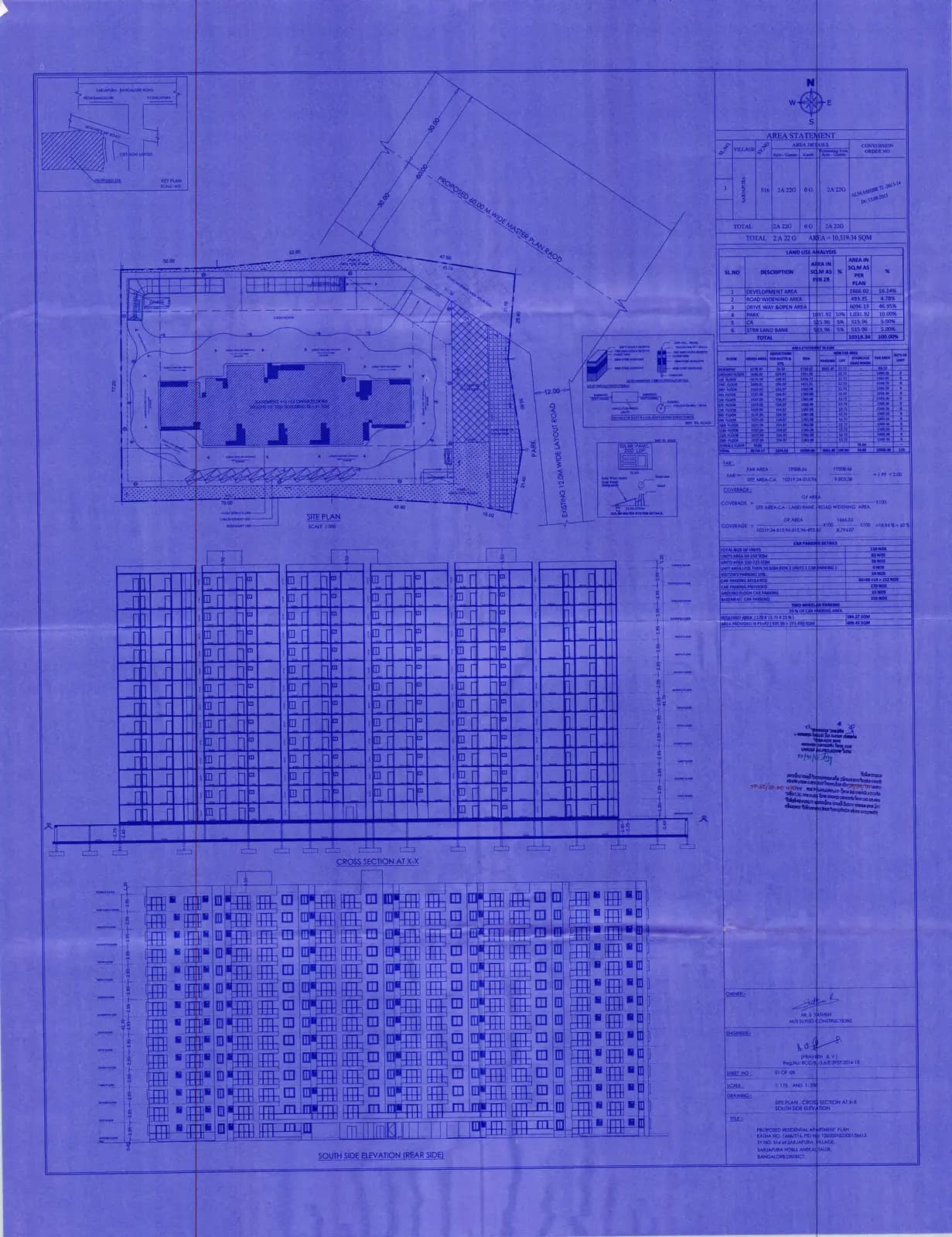 Suyug'S Saffron: Approved Building Plan, page 1 (filed with Karnataka RERA)