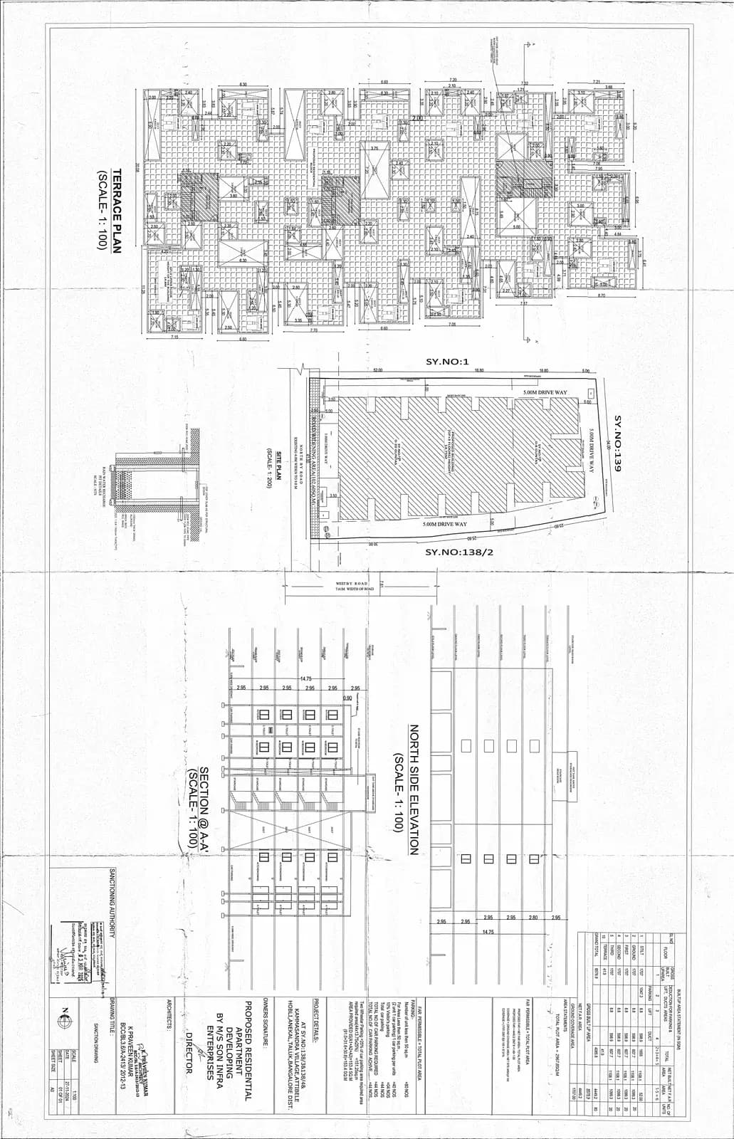 Aavya Homes: SON Sanctioned Plan 02 (filed with Karnataka RERA)