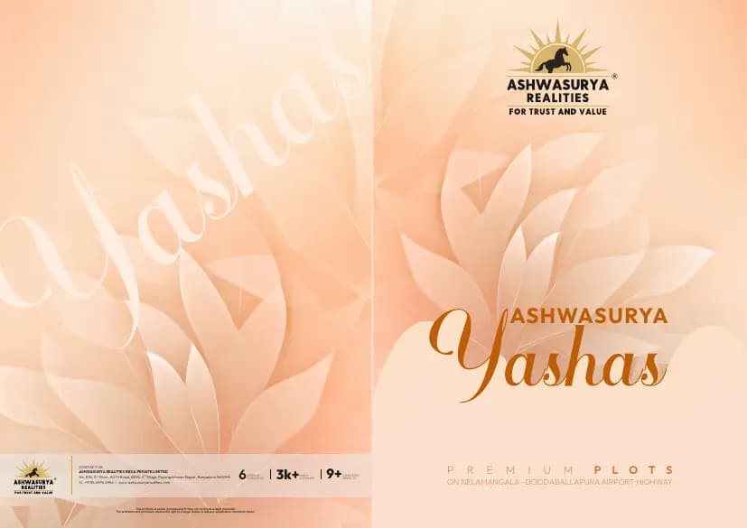 Yashas: Brochure, page 1 (filed with Karnataka RERA)