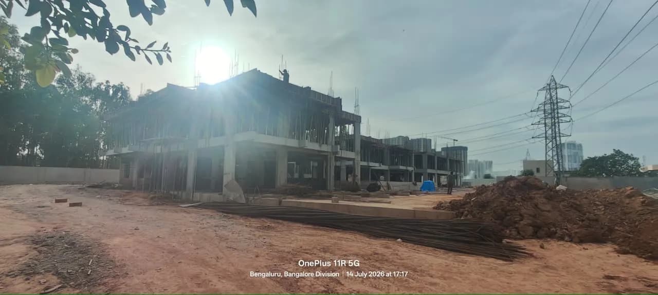 Adithi Eternia: Site photo filed with Karnataka RERA
