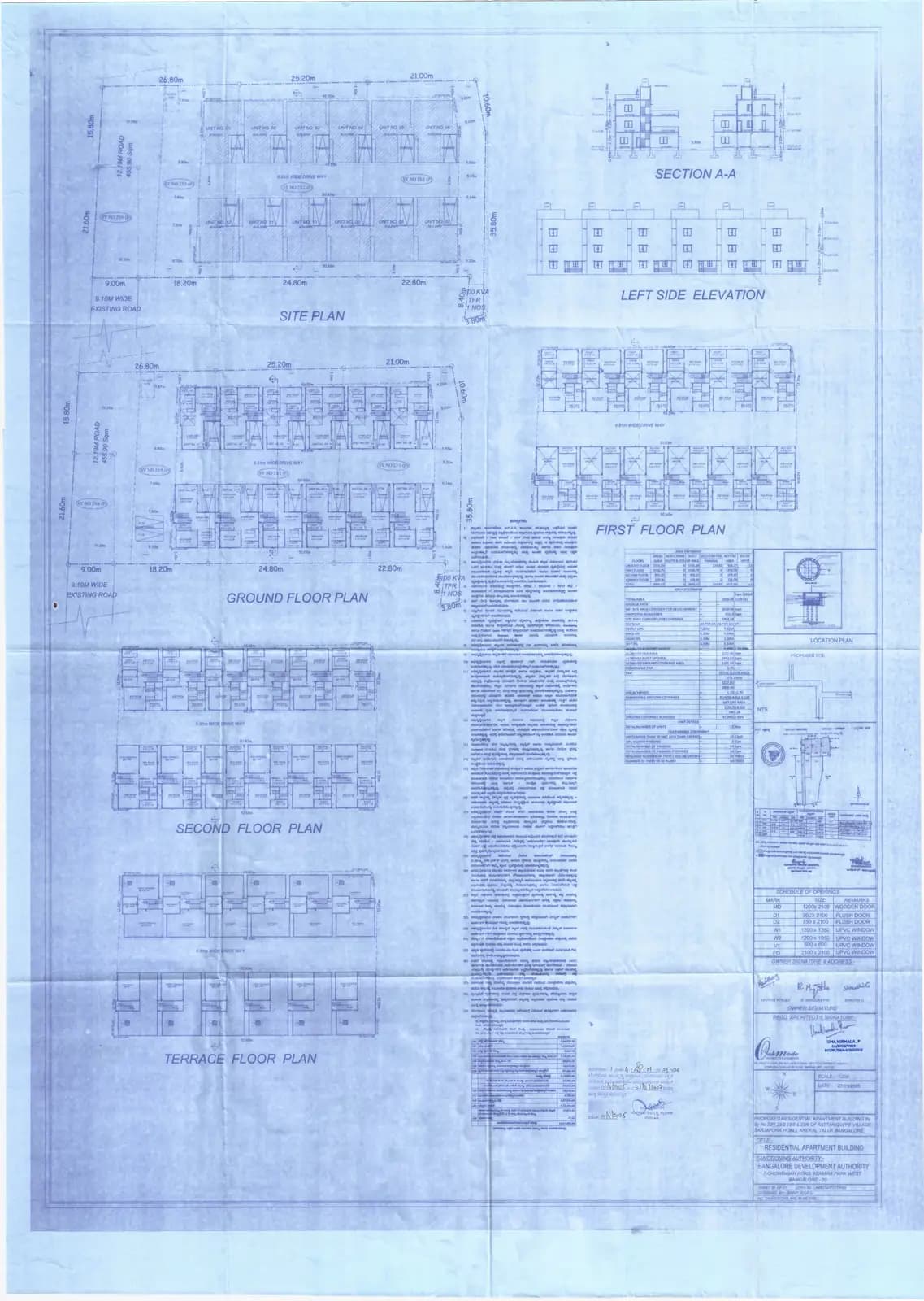 humming Gardens: Approved Building Plan (filed with Karnataka RERA)