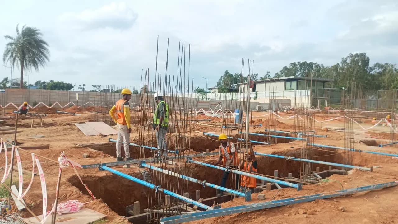 White Lotus Amanvana: Site photo filed with Karnataka RERA