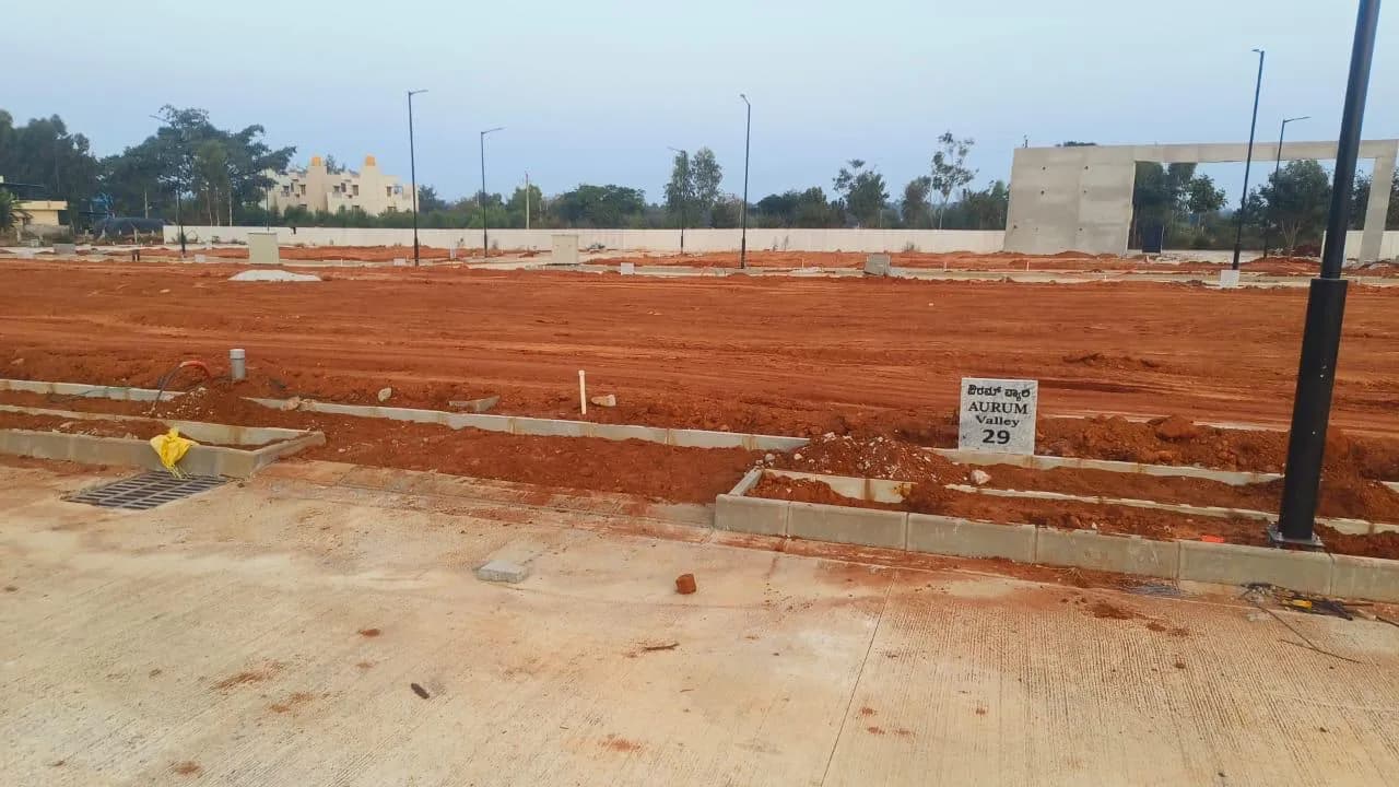 Aurum Valley: Site photo filed with Karnataka RERA