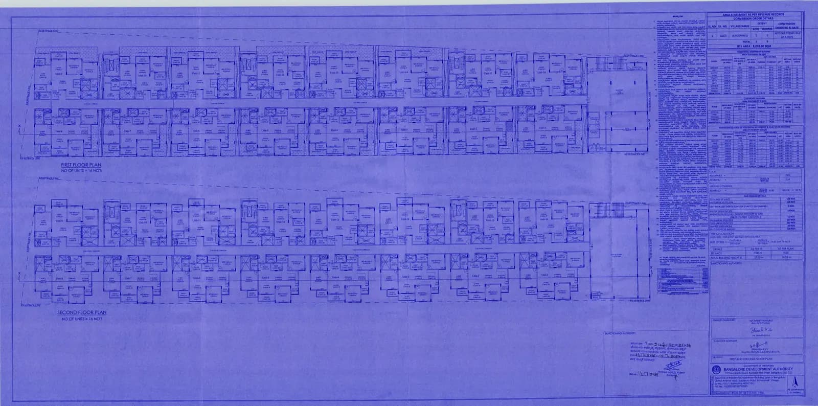 Binary Etania: 3 FIRST AND SECOND FLOOR PLAN.pdf (filed with Karnataka RERA)