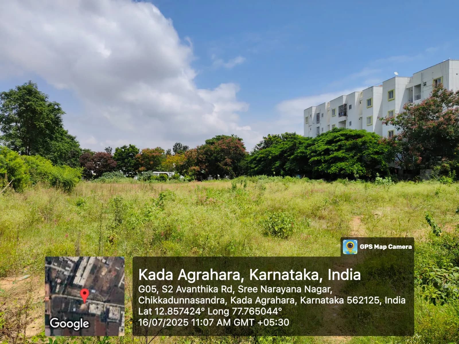 Binary Etania: Site photo filed with Karnataka RERA