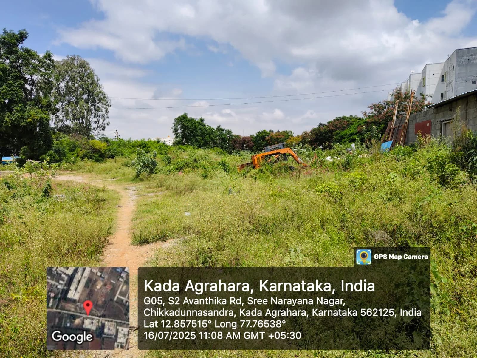 Binary Etania: Site photo filed with Karnataka RERA