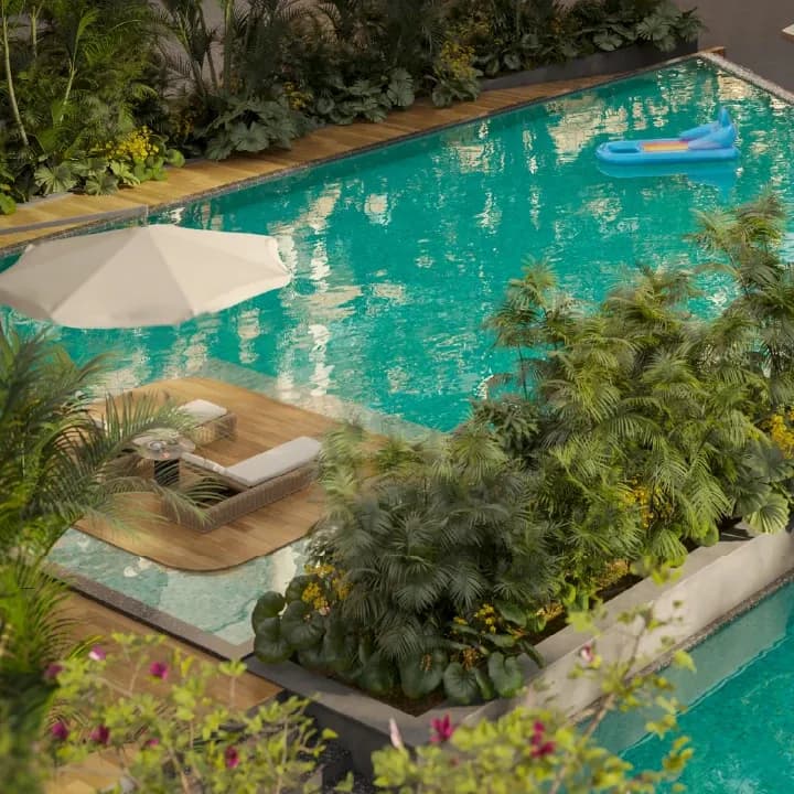 Swimming pool at SOBHA Magnus (artist’s impression)