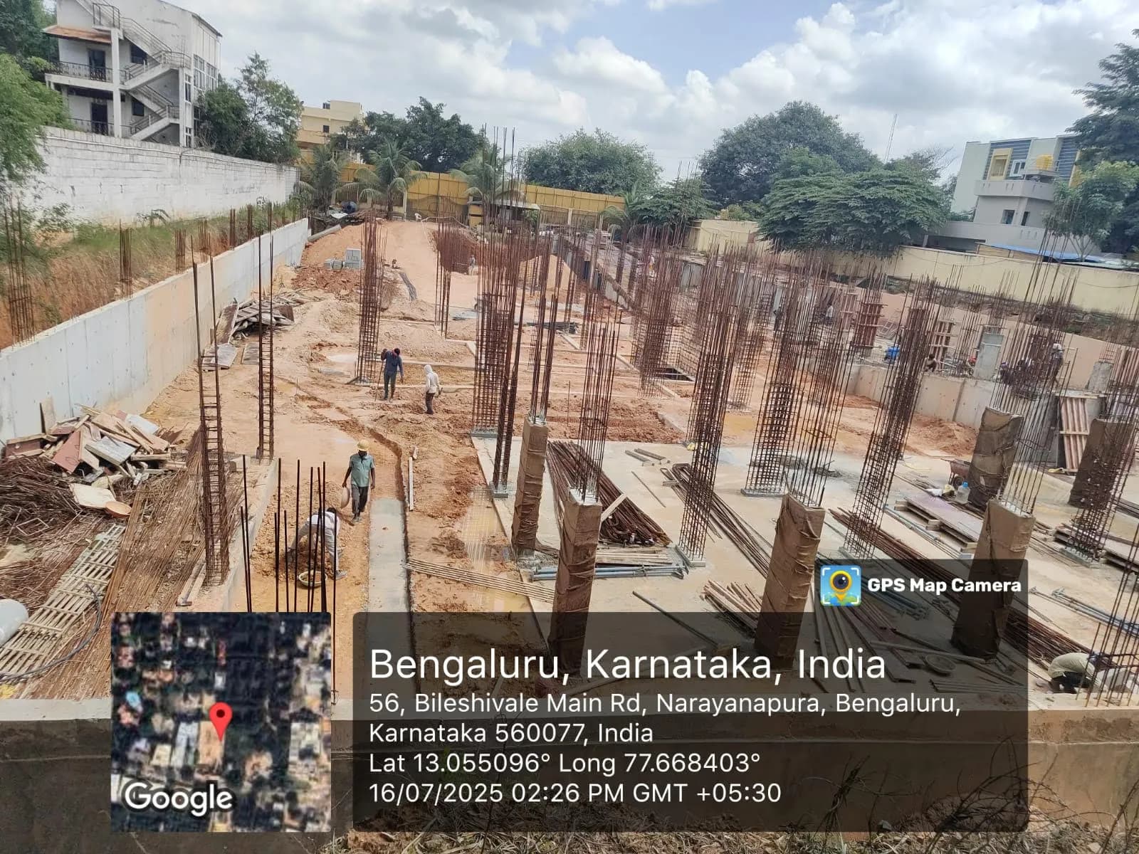 Nagama Serenity: Site photo filed with Karnataka RERA