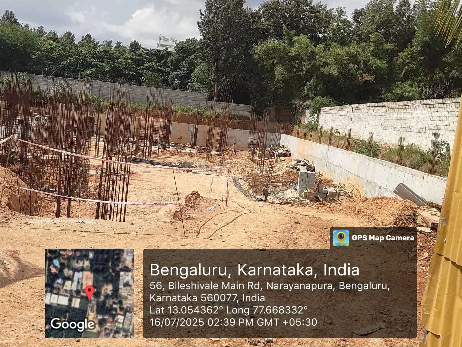 Nagama Serenity: Site photo filed with Karnataka RERA
