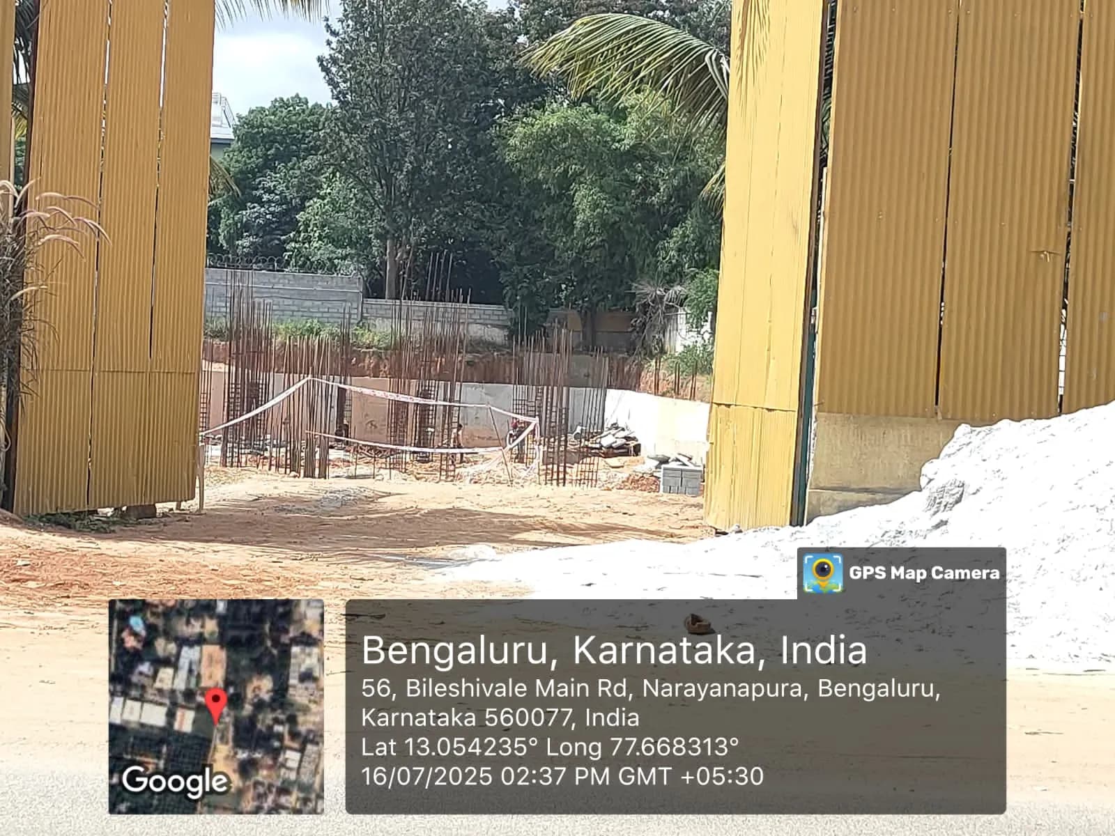 Nagama Serenity: Site photo filed with Karnataka RERA