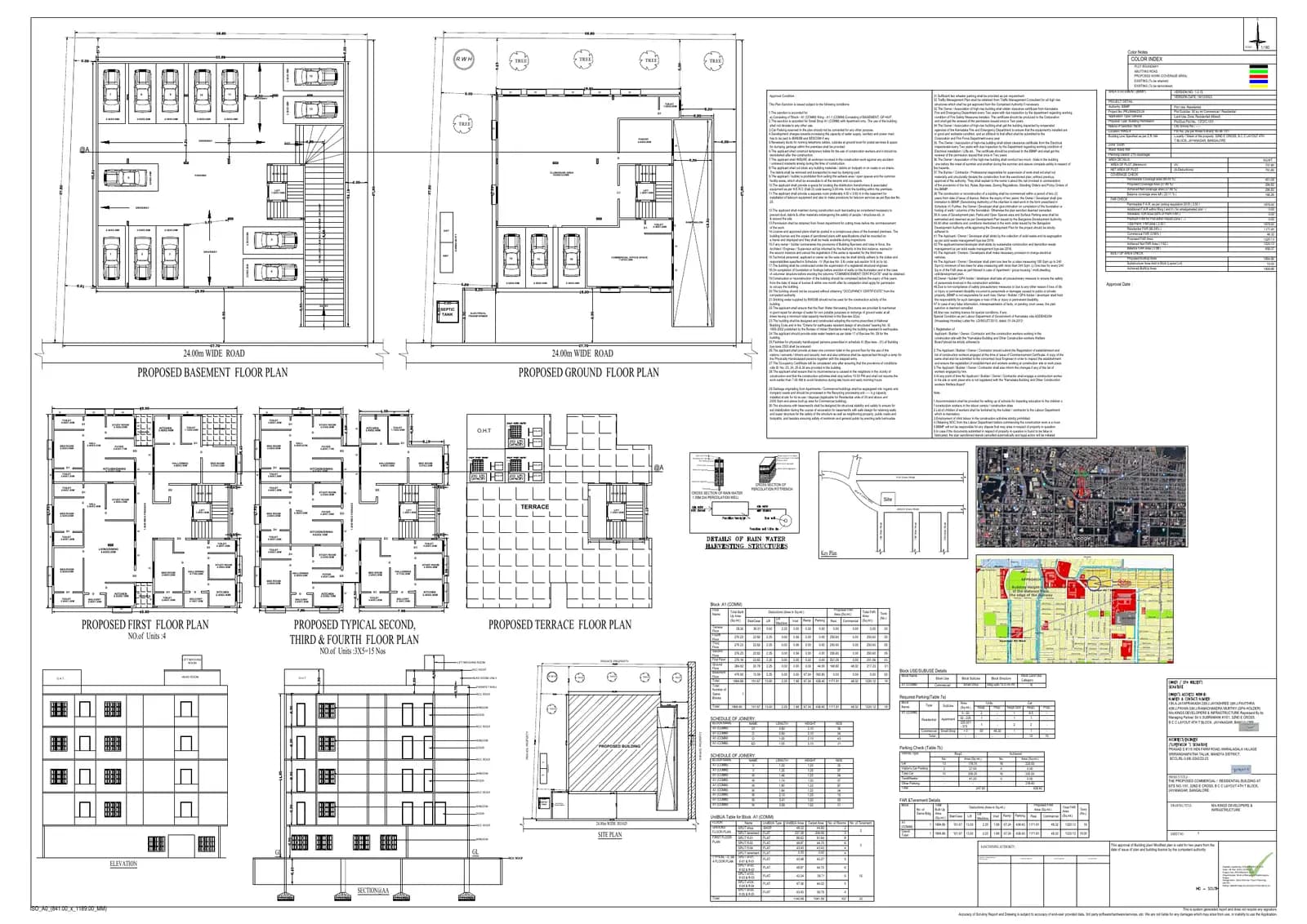 King'S Pegasus: Approved Building Plan, page 1 (filed with Karnataka RERA)