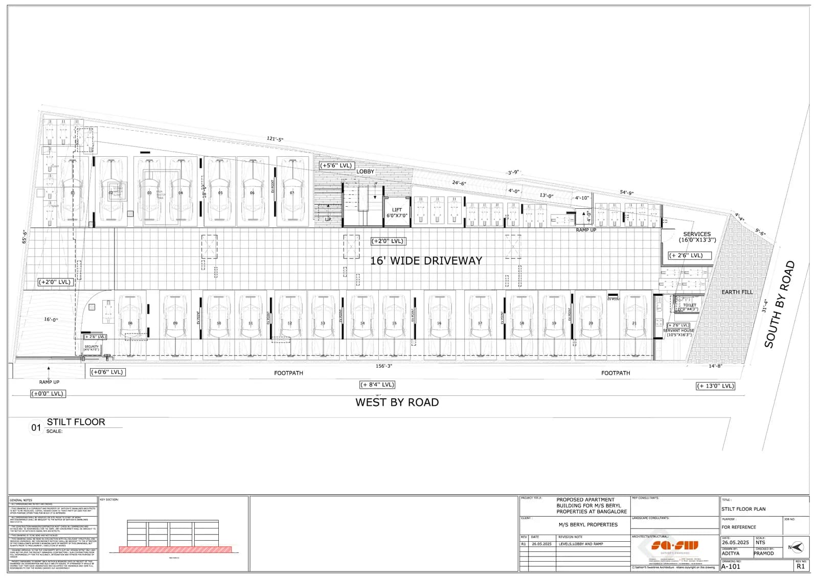 Beryl Tranquil Terraces: Sanction Plan along with Floor Plan, page 1 (filed with Karnataka RERA)