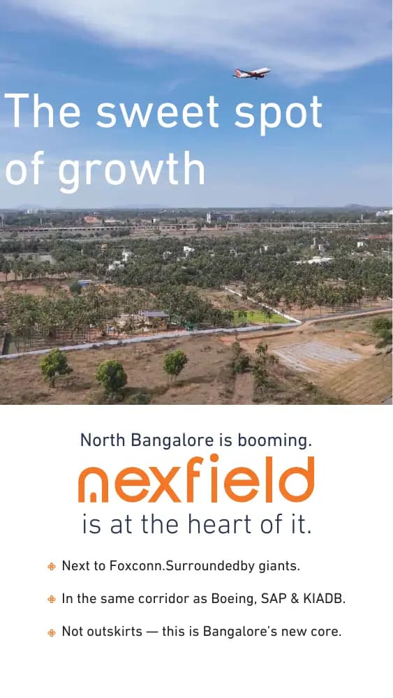 Nexfield: Brochure, page 4 (filed with Karnataka RERA)