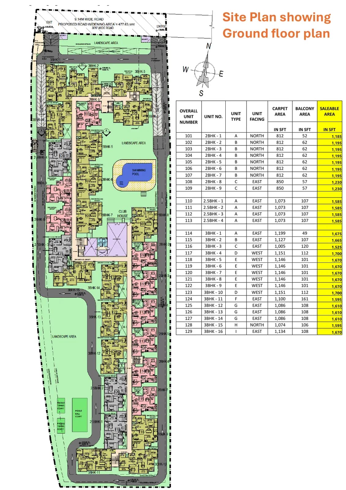 Saideep Hiranya: Brochure, page 2 (filed with Karnataka RERA)
