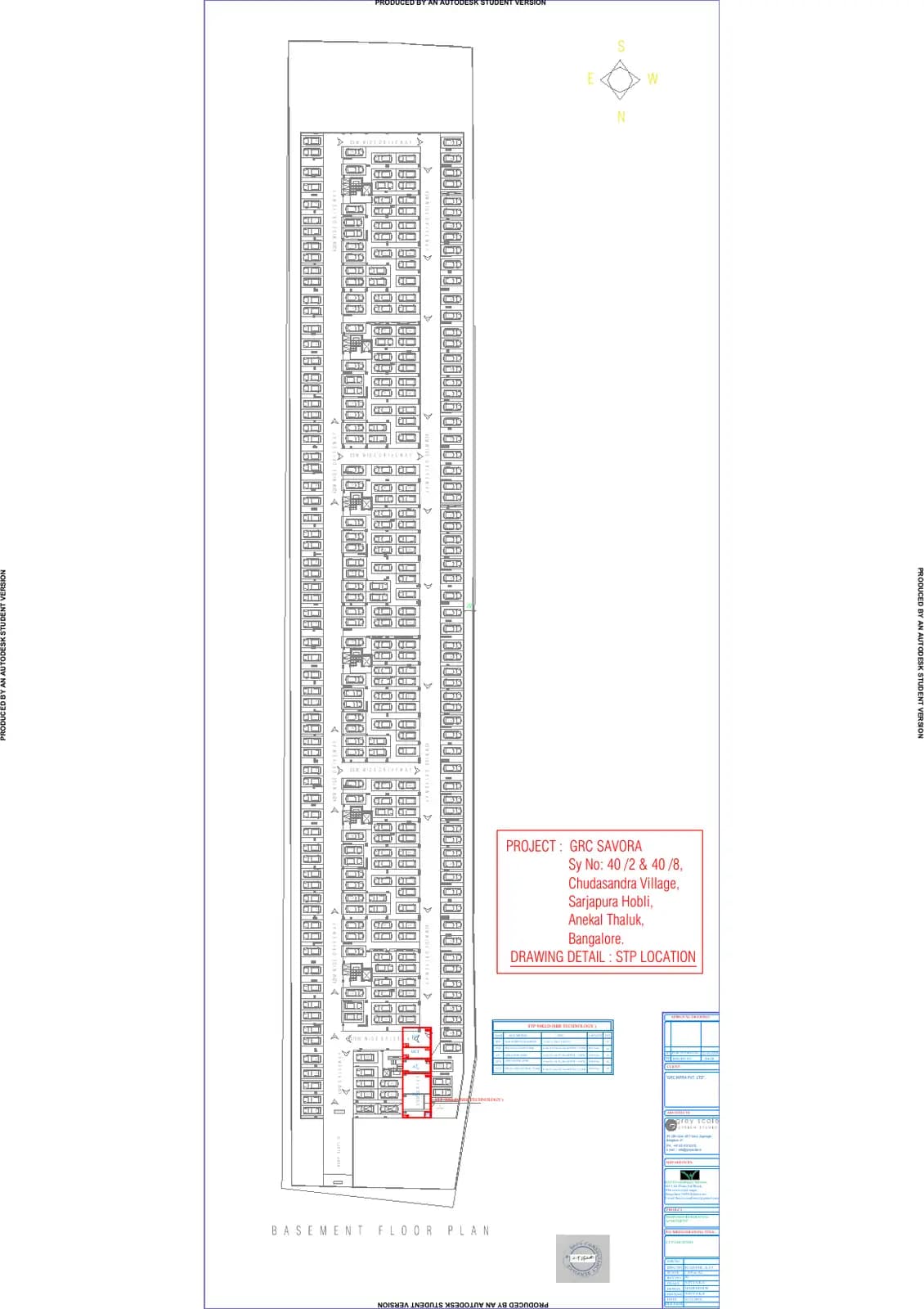 GRC Savora: STP DEMARCATION.pdf (filed with Karnataka RERA)