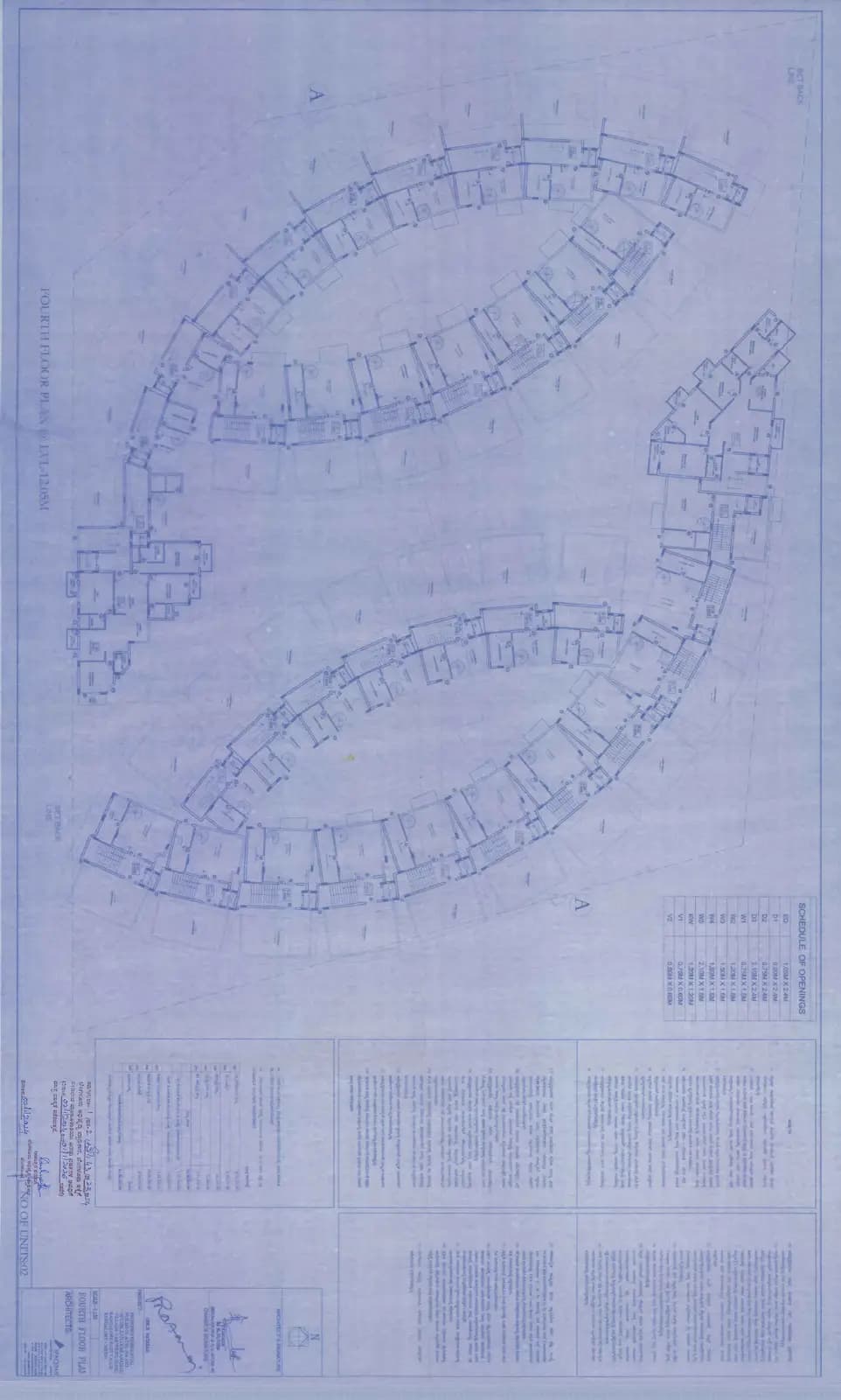 Le Chateau Oval: 21 Fourth Floor Plan (filed with Karnataka RERA)
