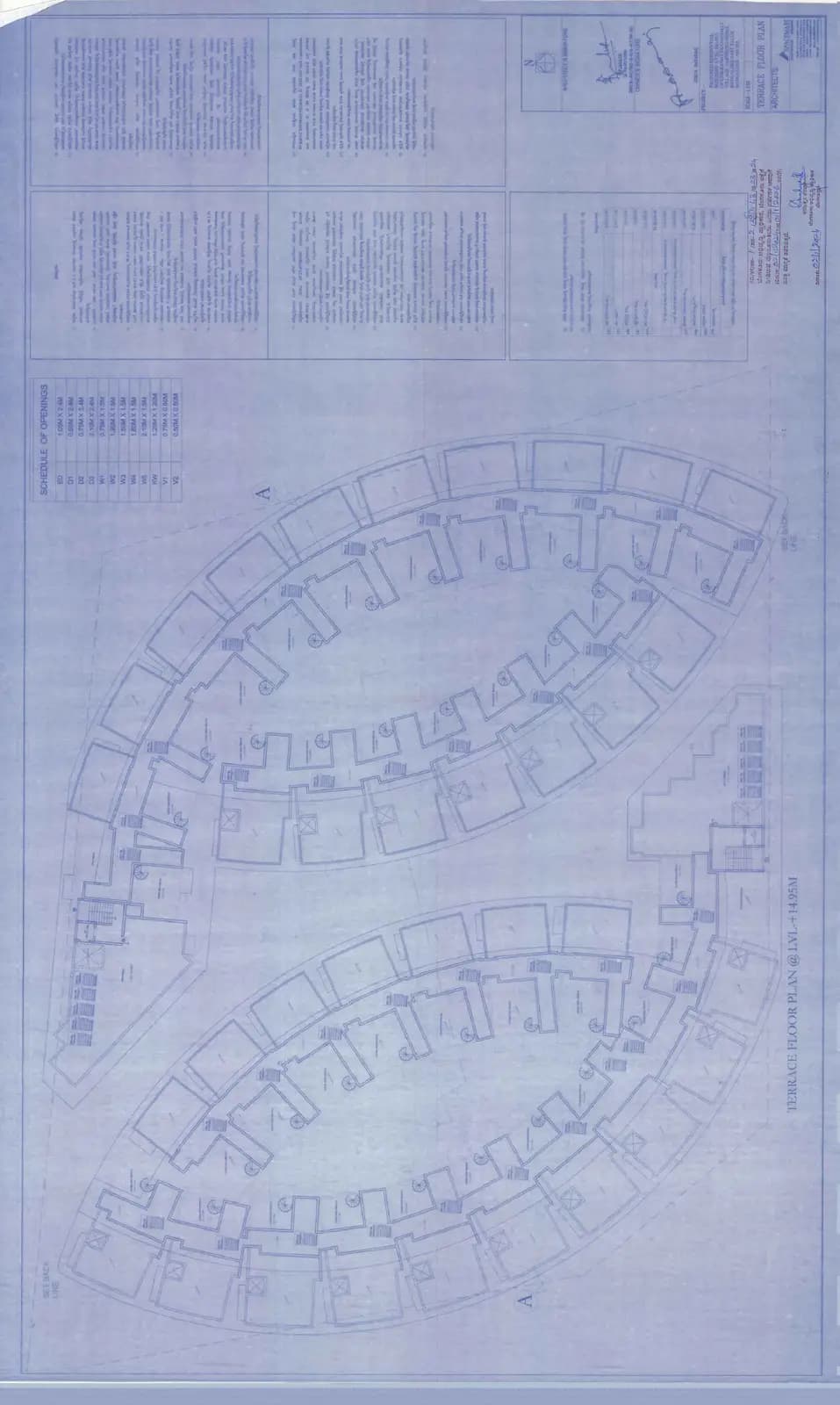 Le Chateau Oval: 15 Terrace Floor Plan (filed with Karnataka RERA)