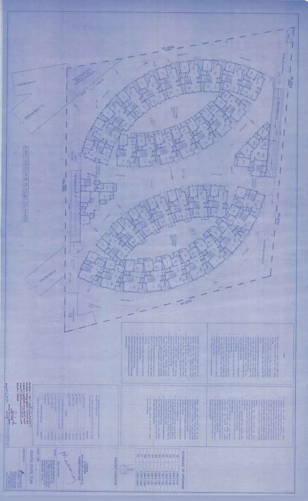 Le Chateau Oval: 21 Ground Floor Plan (filed with Karnataka RERA)
