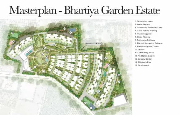 Bhartiya Garden Estate: Brochure, page 3 (filed with Karnataka RERA)
