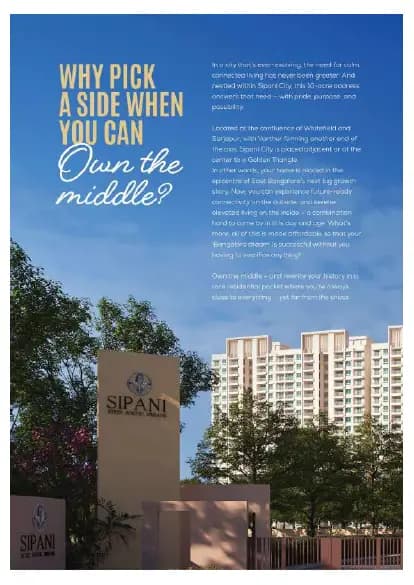 Sipani City Phase-1: Brochure, page 6 (filed with Karnataka RERA)