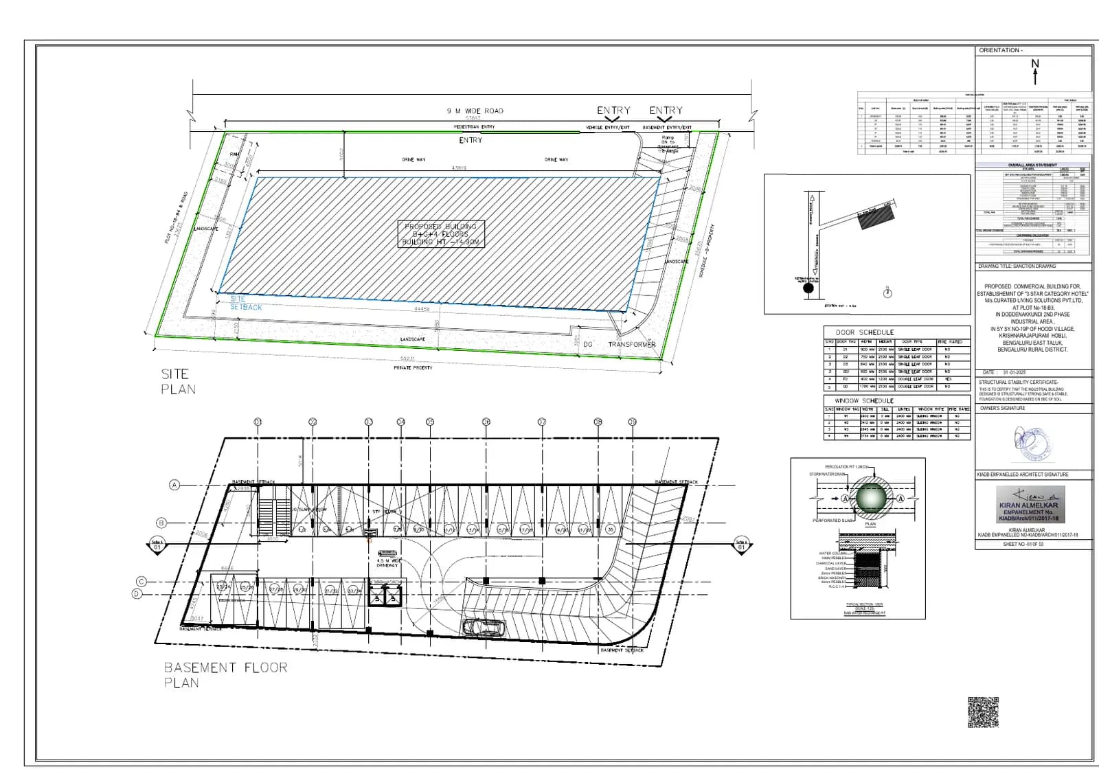 Local Square Whitefield: Approved Building Plan, page 1 (filed with Karnataka RERA)