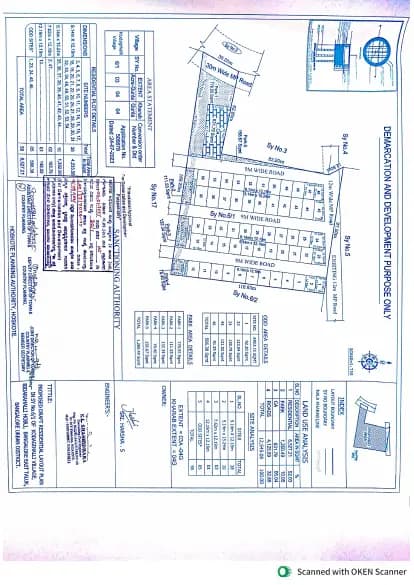Sizzle East Coast Phase 4: Approved Layout Plan/Demarcation Plan (filed with Karnataka RERA)