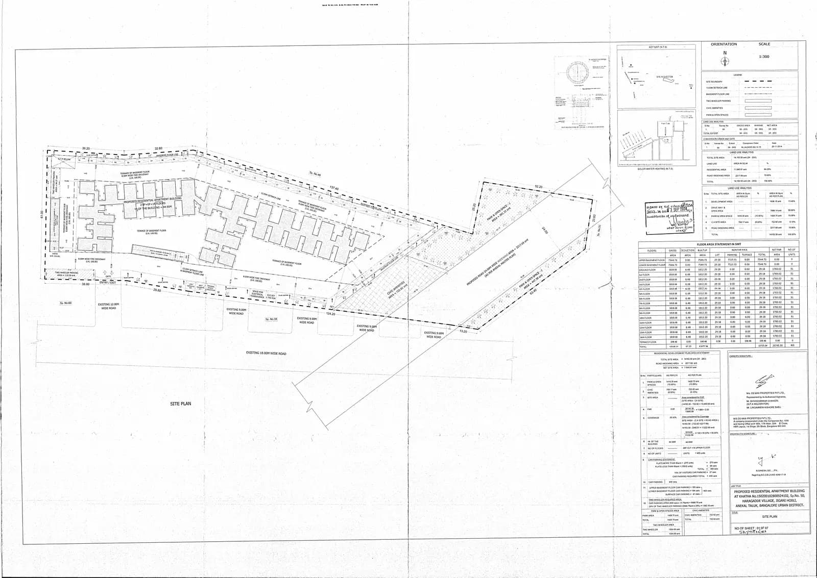 DS Max Sky Stanza: Approved Building Plan (filed with Karnataka RERA)