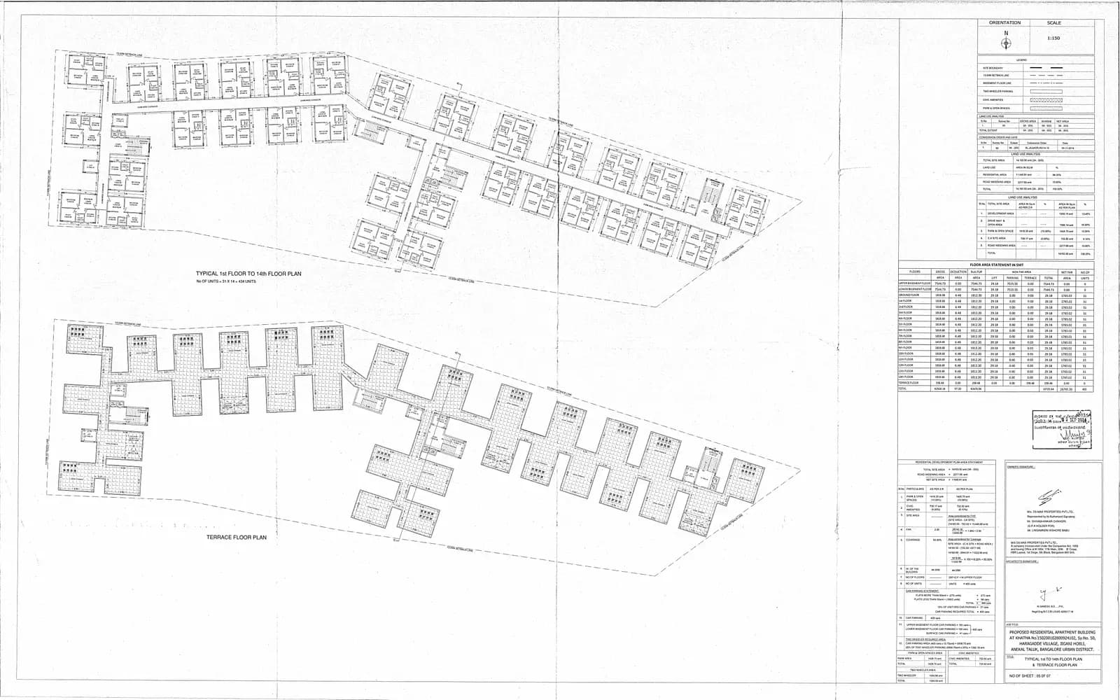 DS Max Sky Stanza: TYPICAL 1ST -14TH FLOOR PLAN -5.pdf (filed with Karnataka RERA)