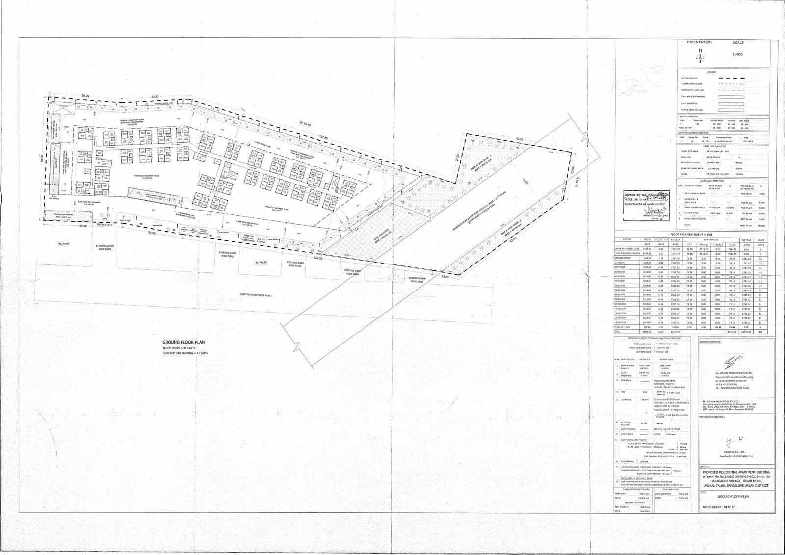 DS Max Sky Stanza: GROUND FLOOR PLAN - 4.pdf (filed with Karnataka RERA)
