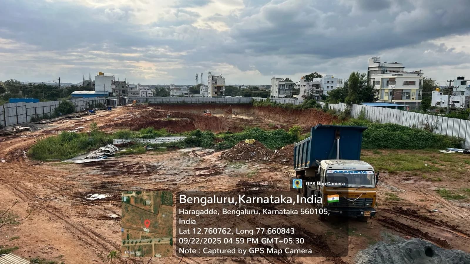 DS Max Sky Stanza: Site photo filed with Karnataka RERA