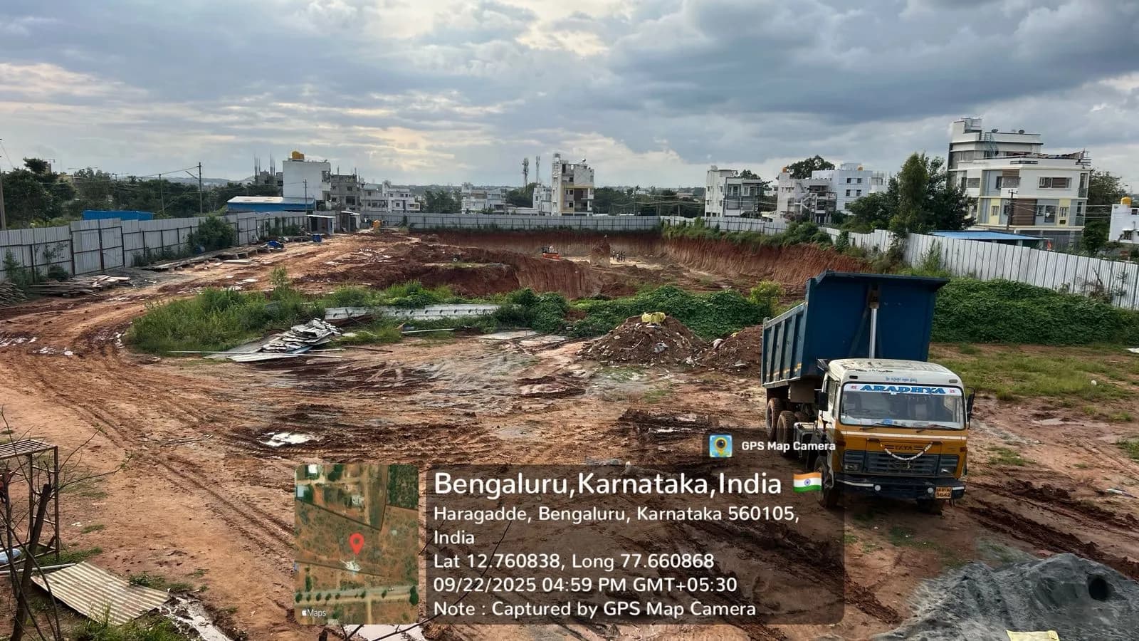 DS Max Sky Stanza: Site photo filed with Karnataka RERA