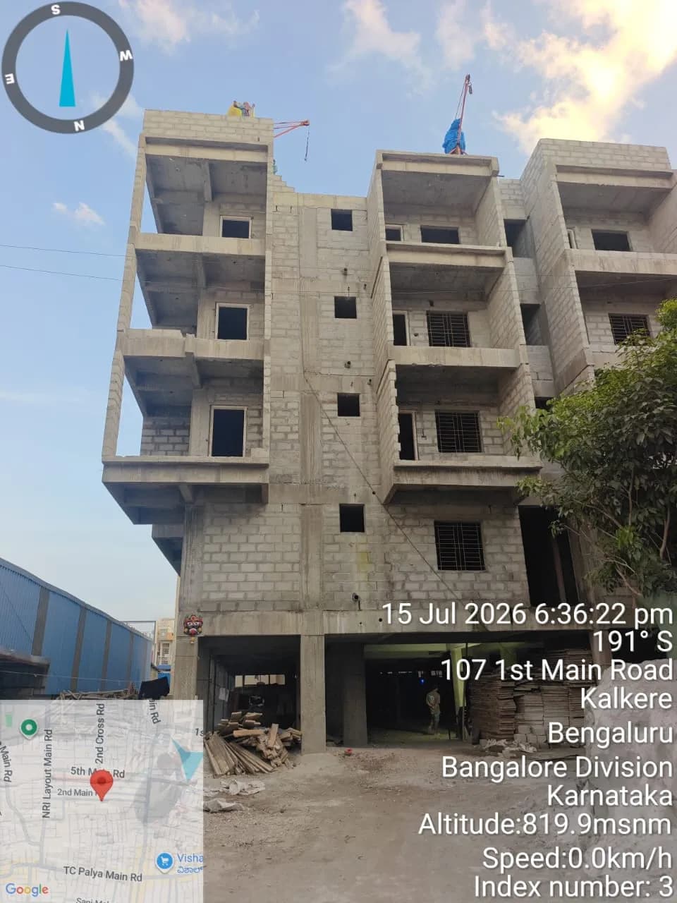 HMT Sri Gayathri Serenity: Site photo filed with Karnataka RERA