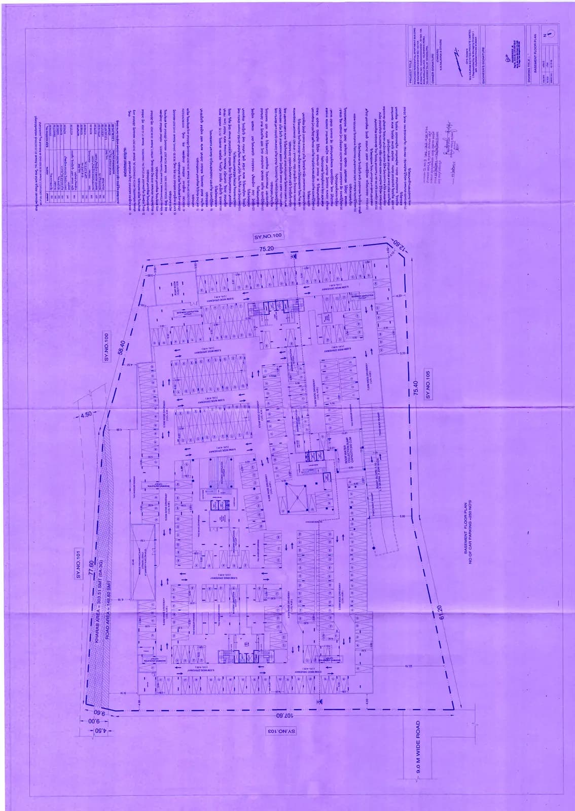 Vajram Chrysanthemum: Approved Building Plan (filed with Karnataka RERA)