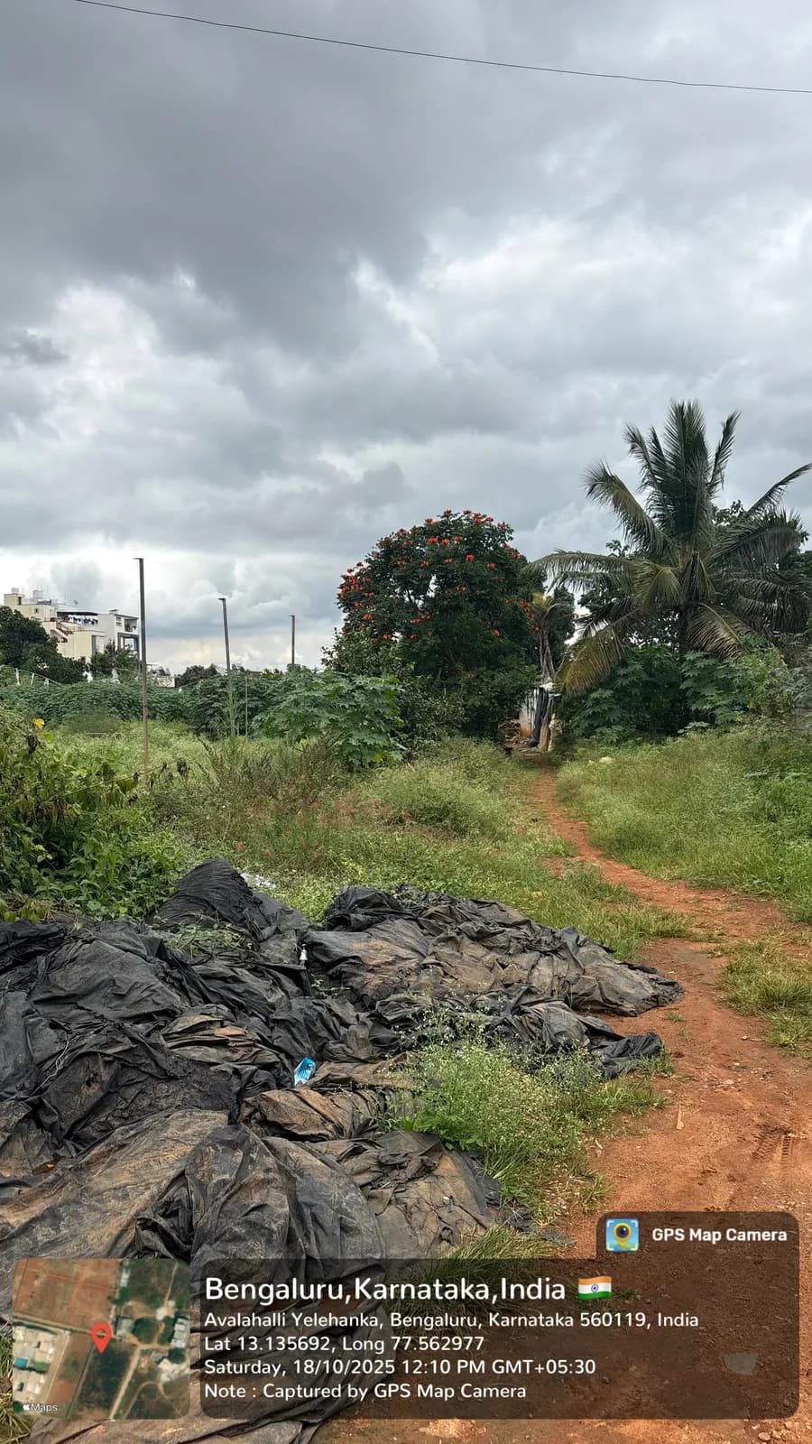 Vajram Chrysanthemum: Site photo filed with Karnataka RERA